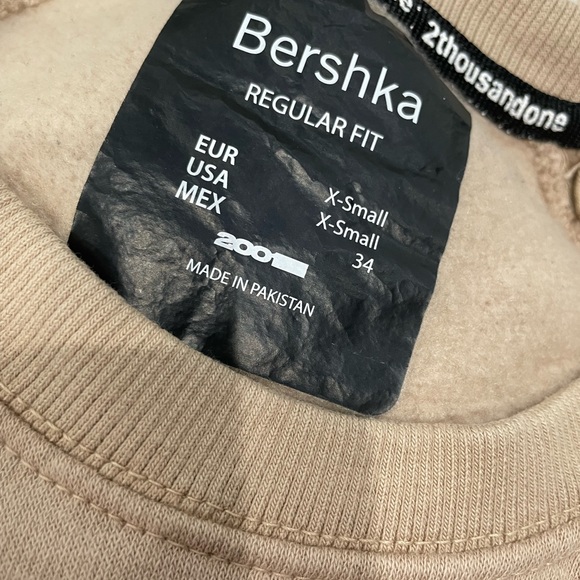Bershka Unisex Tan Sweatshirt - Picture 3 of 3